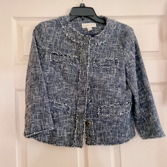 Michael Kors Blue Blazer Structured Classic - Picture 1 of 4